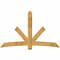 Ekena Millwork Alberta Rough Sawn Timber Gable Bracket, Western Red Cedar, 84"W x 53"H x 2"D x 6"F, 15/12 Pitch GBW084X53X0206ALB00RWR - alternate 1
